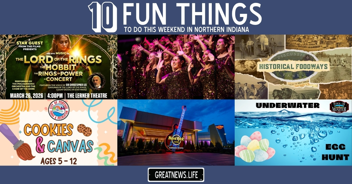10 Fun Things To Do in Northern Indiana this weekend, March 26 – March 29