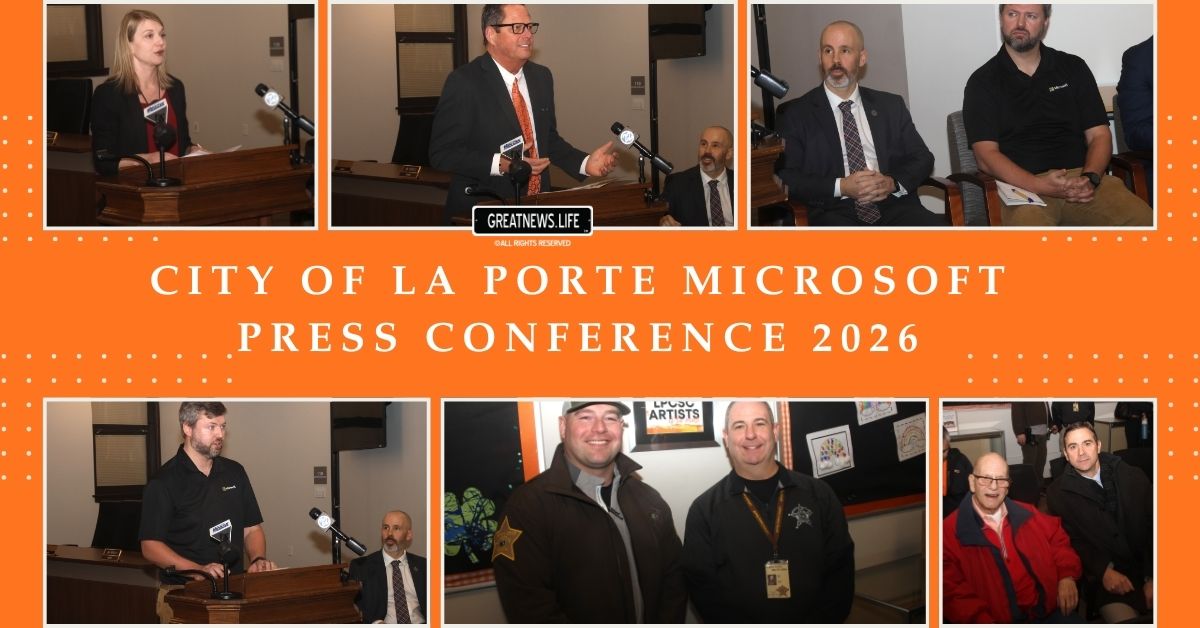 City of La Porte, Microsoft, and La Porte Community School Corporation host press conference to announce financial update