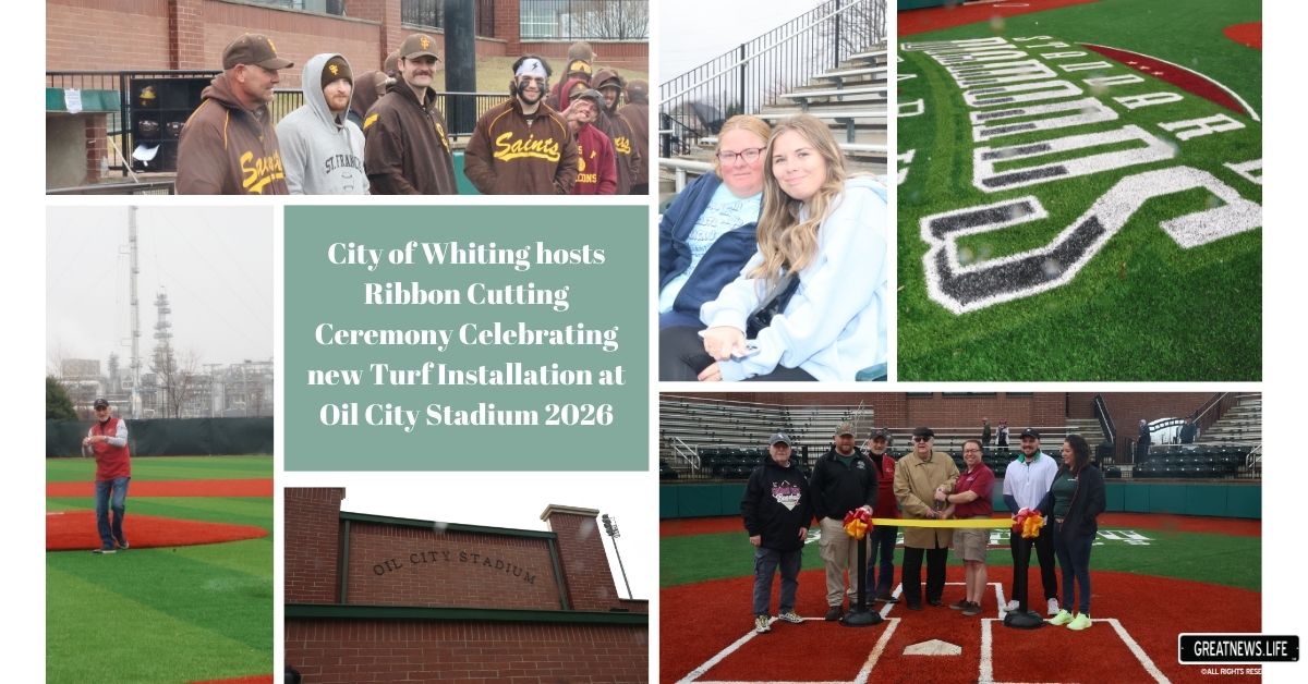 City of Whiting Hosts Ribbon Cutting Ceremony Celebrating New Turf Installation at Oil City Stadium
