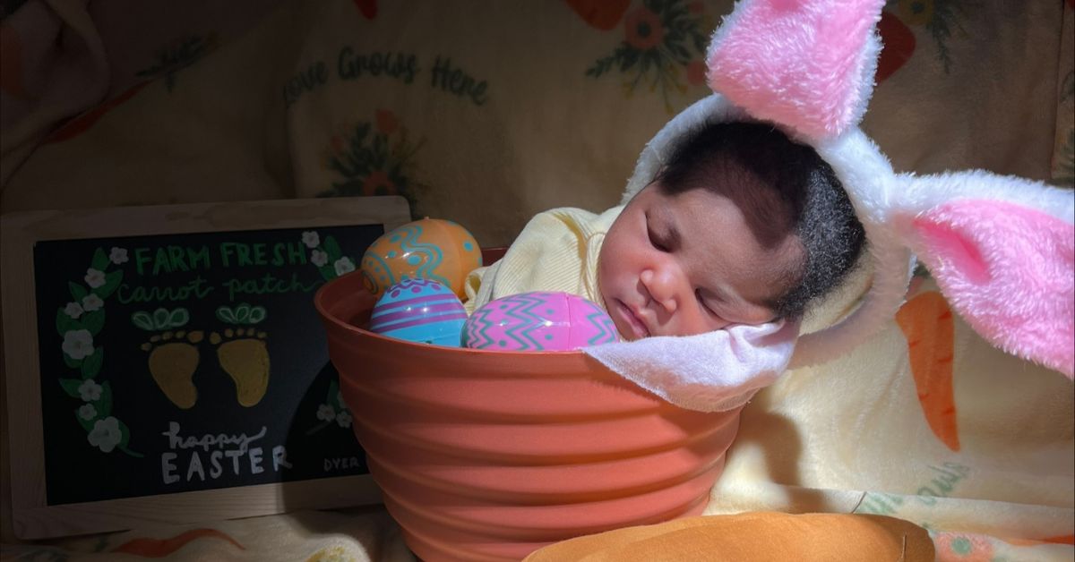 Franciscan Health newborns getting into the Easter spirit