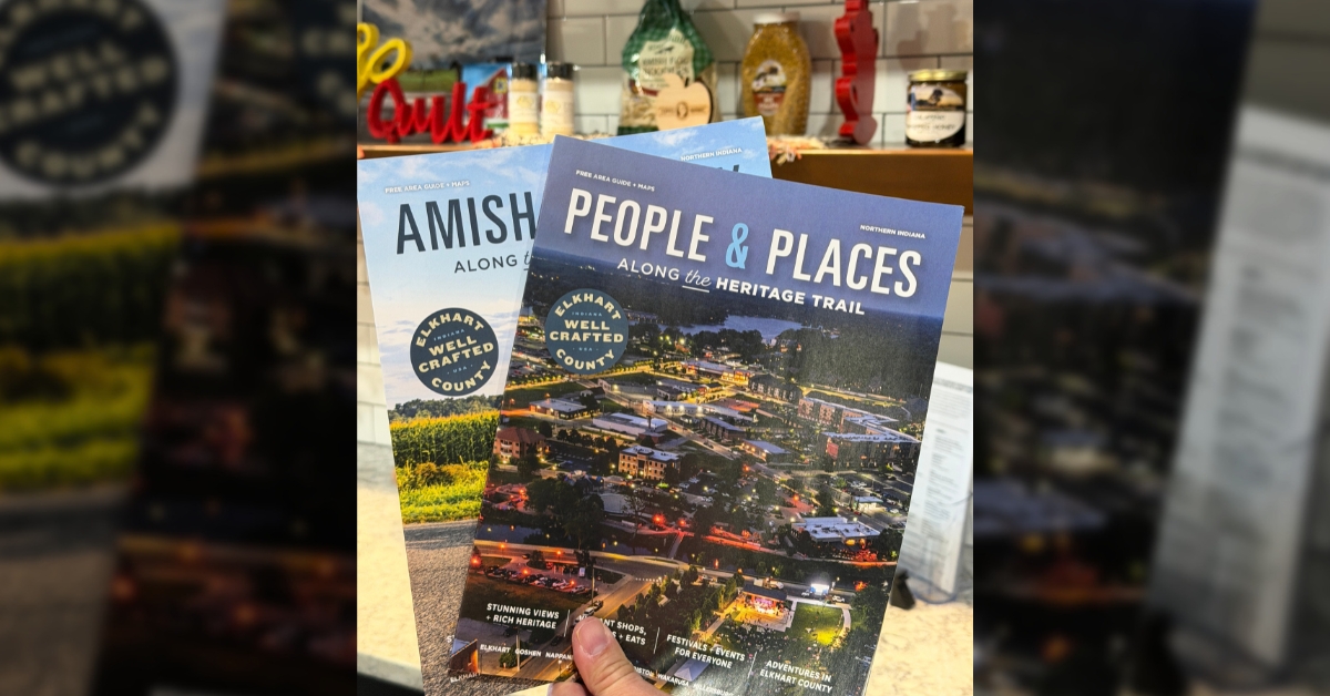 2025 Elkhart County Area Guide wins statewide Best Visitor Guide award at annual Indiana Tourism Conference