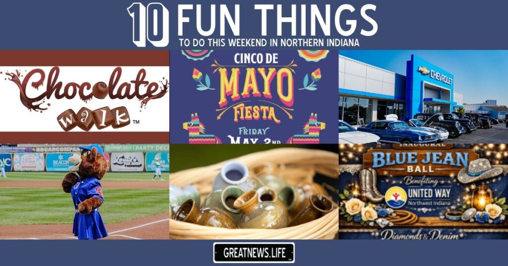10 Fun Things To Do in Northern Indiana this weekend, April 30 – May 3