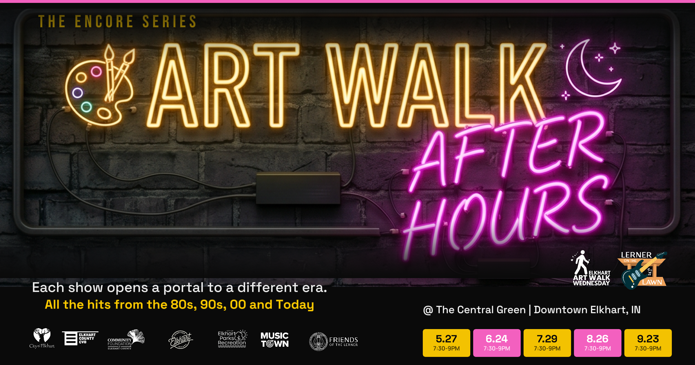 Elkhart Parks and Recreation and The Lerner TheatreAnnounce “Art Walk After Hours” Concert Series