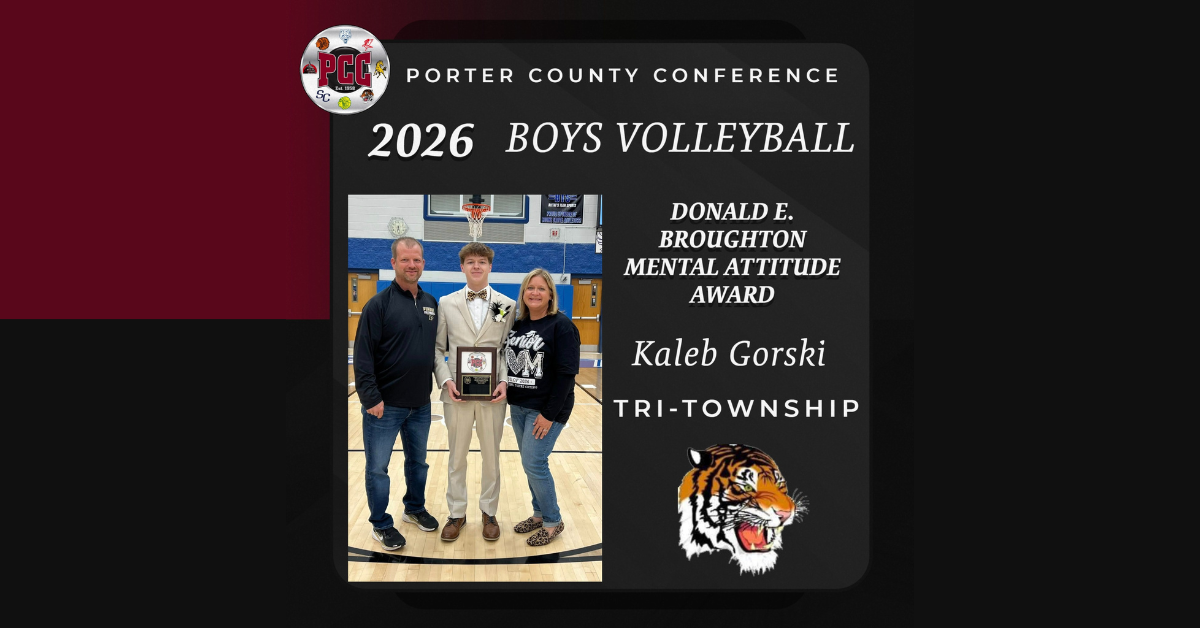 Kaleb Gorski Earns PCC Mental Attitude Award for Boys Volleyball