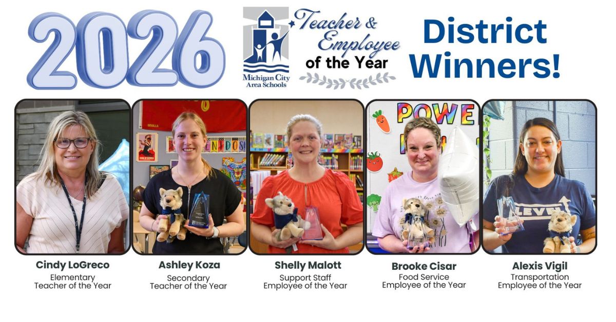 Michigan City Area Schools Announces 2026 Teacher &amp; Employee of the Year Recipients