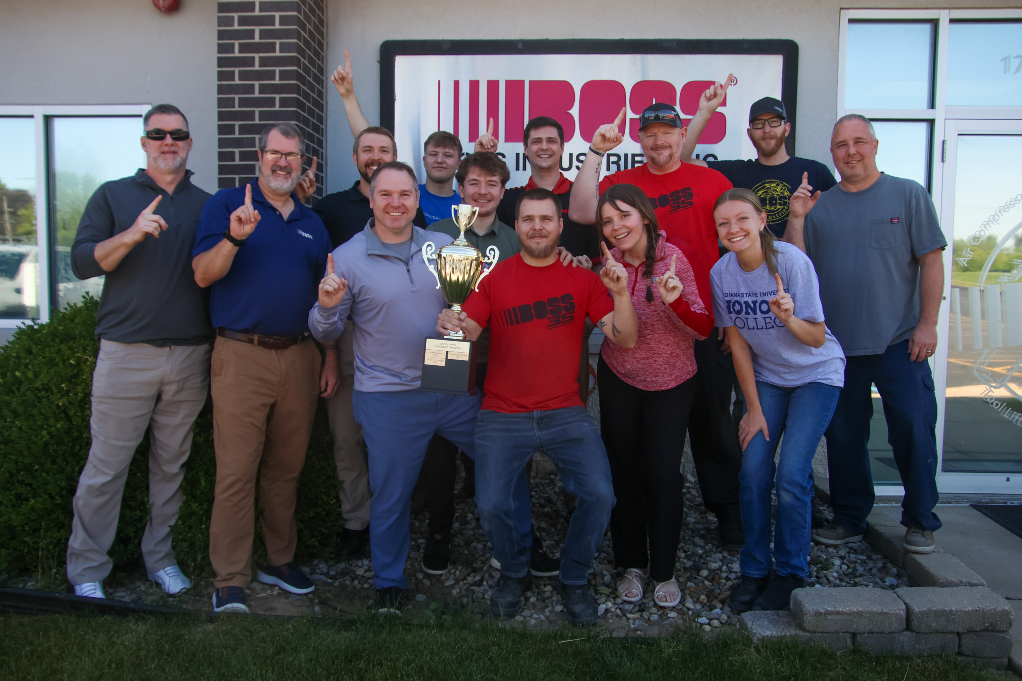 Boss Industries blows by competition to win LEAP Olympics trophy