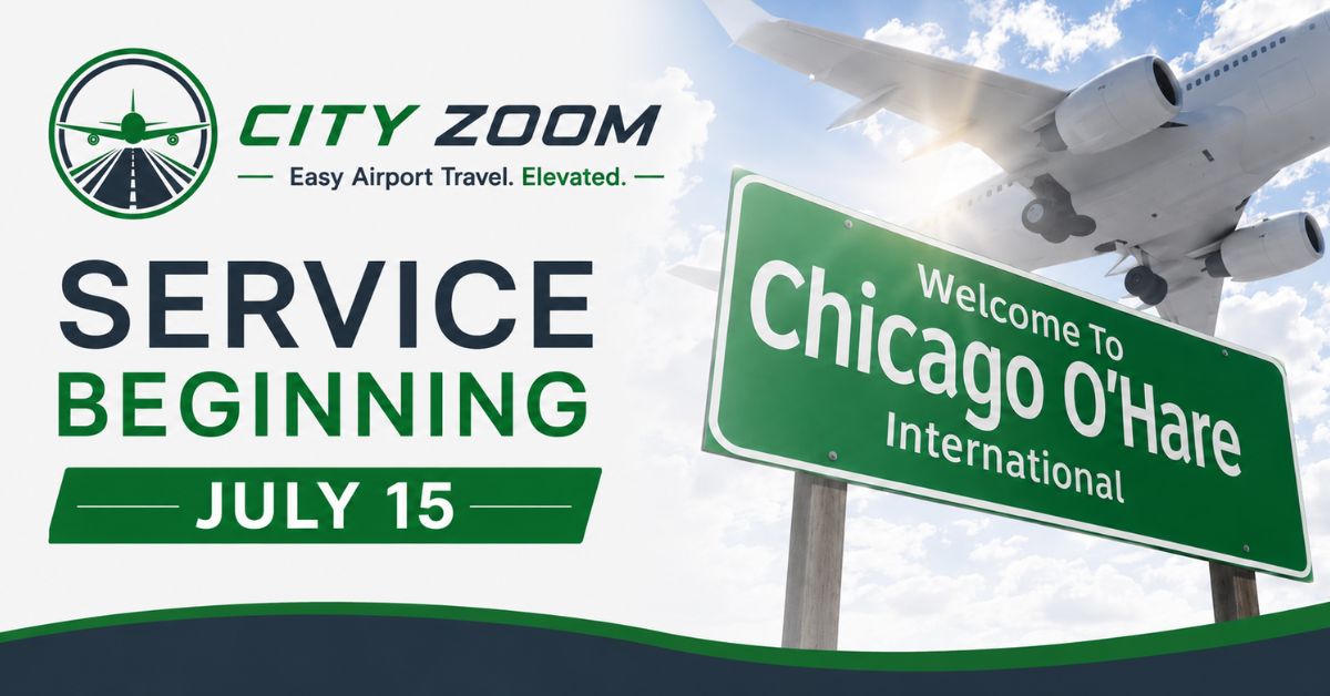 City Zoom Launches Affordable Airport Shuttle Service to O’Hare from Northwest Indiana