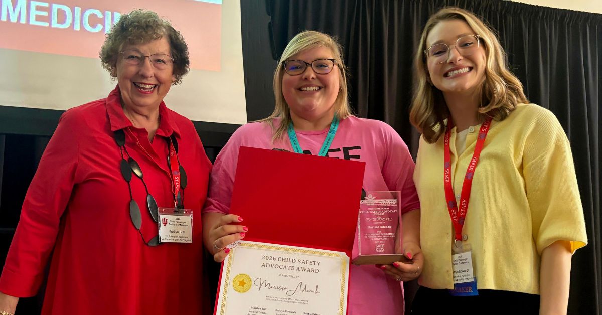 Franciscan Health’s Marissa Adcock honored at Indiana Child Passenger Safety Conference
