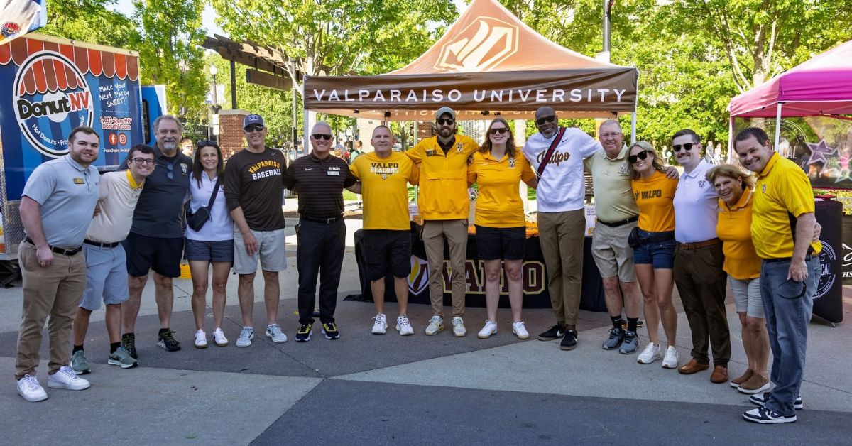 Valpo Athletics Engages Community as Part of Annual Head Coaches Bus Tour