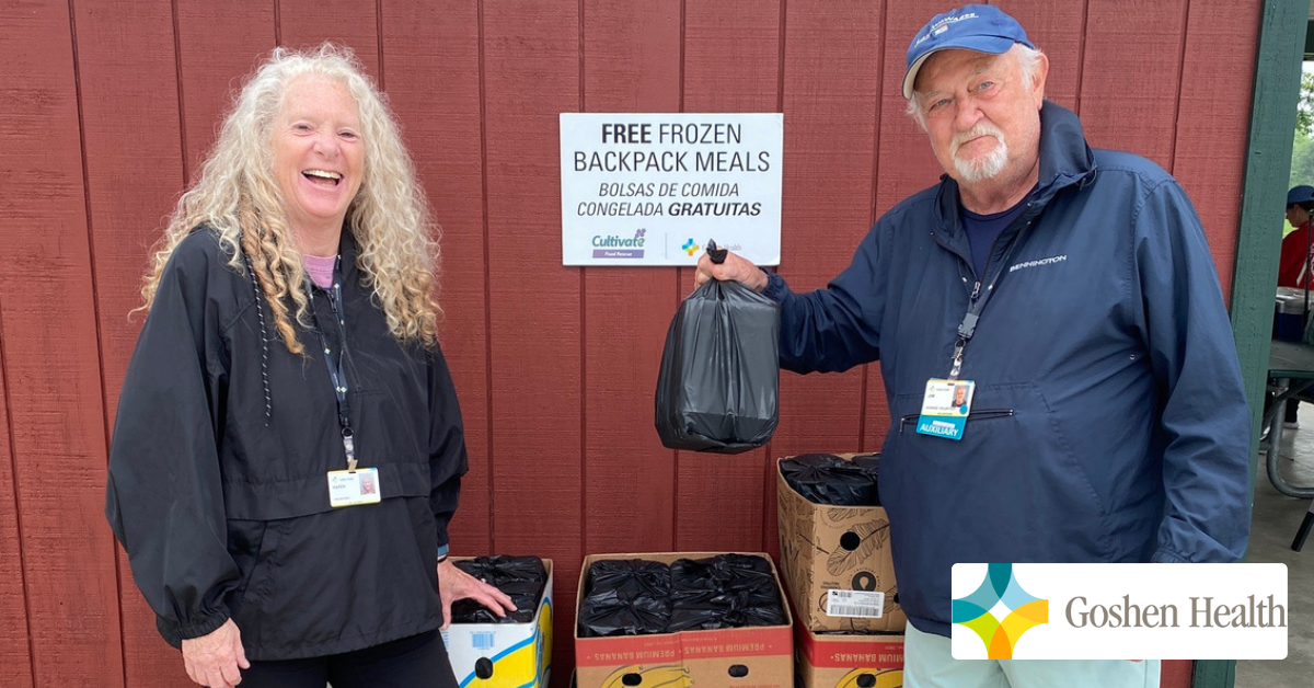 Goshen Health collaborates to bring the Summer Cultivate Backpacks Program back