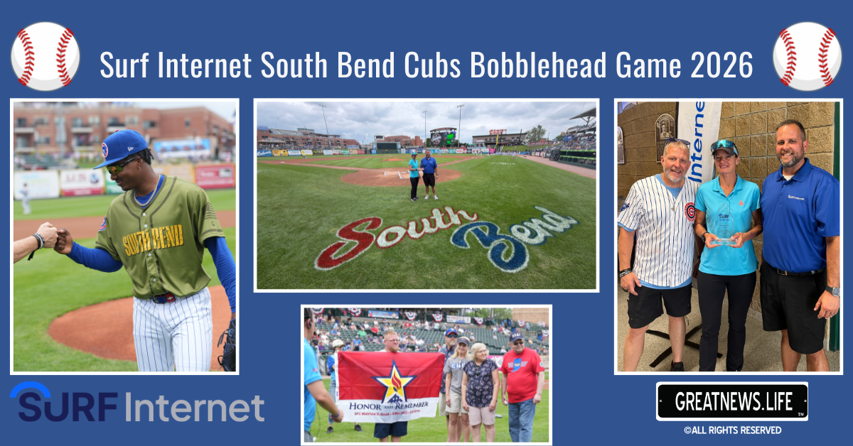 Surf Internet celebrates community connections at South Bend Cubs Bobblehead Night
