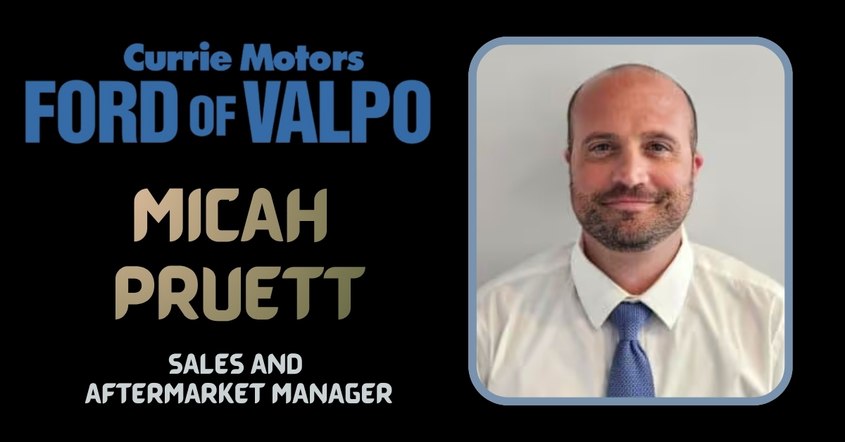 Micah Pruett stays committed to the customers as sales and aftermarket manager at Currie Motors Ford of Valpo