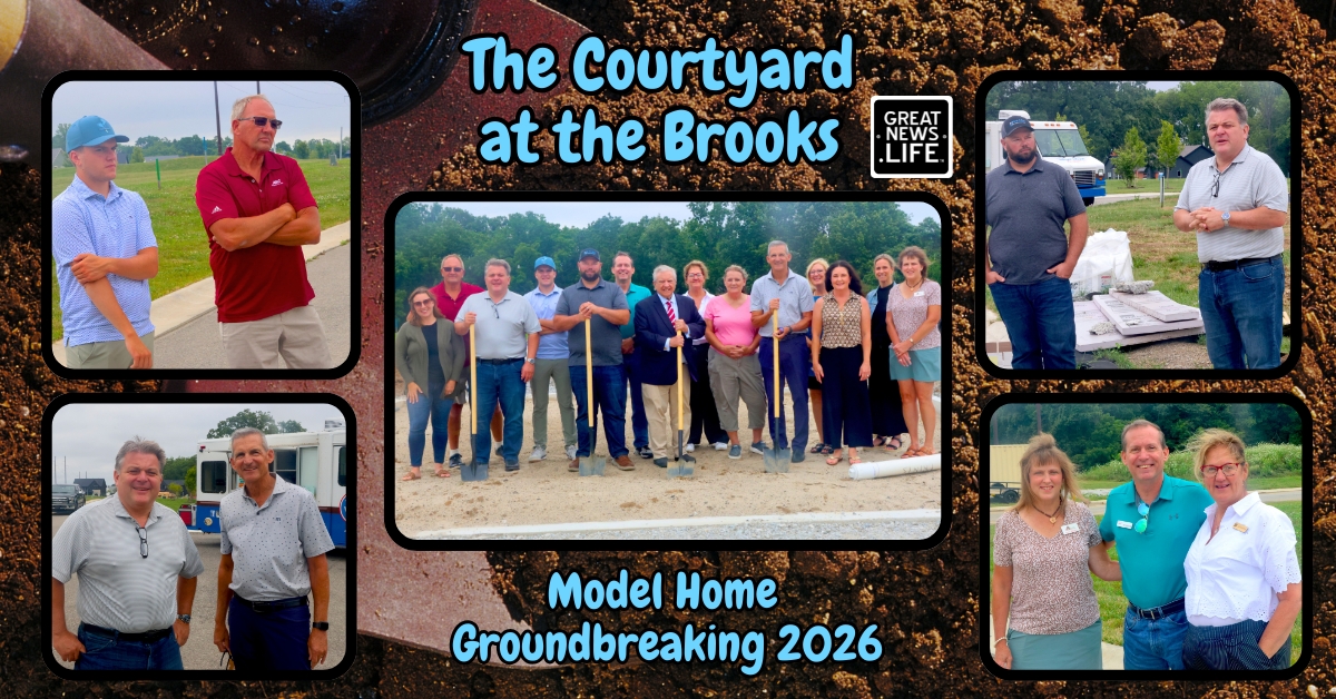 The Courtyard at the Brooks celebrates model home groundbreaking with South Shore Homes and the Valparaiso Chamber of Commerce