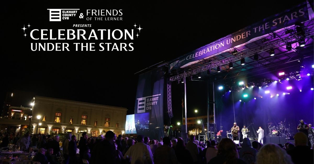The Elkhart County CVB and Friends of the Lerner Presents: Celebration Under The Stars featuring Boyz II Men and The Jacksons Free Concert August 29th, 2026, on Central Green in Downtown Elkhart