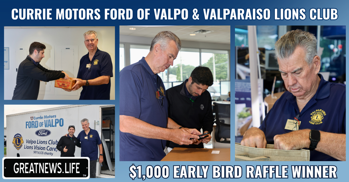 Currie Motors Ford of Valpo Early Bird Raffle Drawing 2026