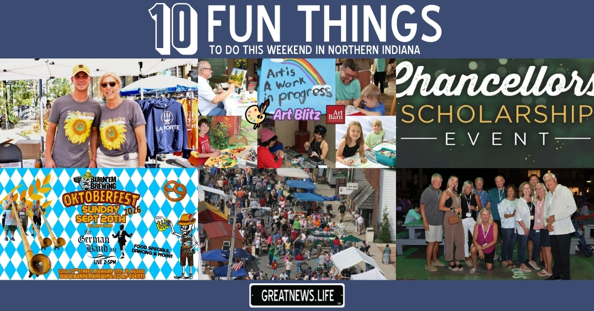 10 Fun Things To Do in Northern Indiana this weekend, September 17 – September 20