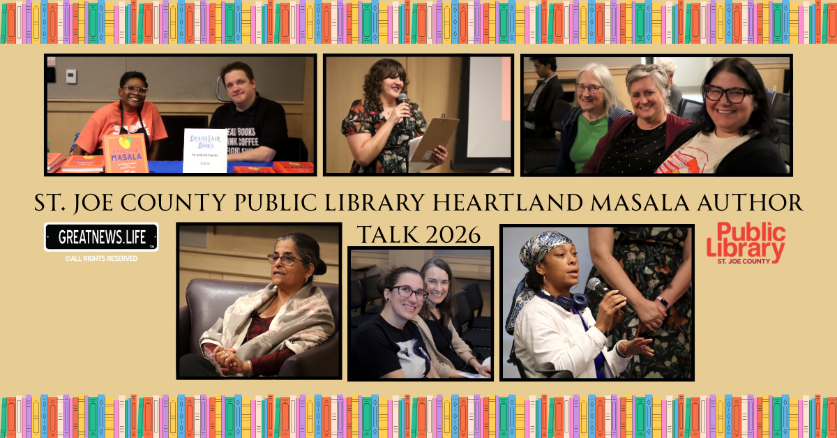 Mother-Son Authors Jyoti and Auyon Mukharji Discuss Cookbook at St. Joe County Public Library