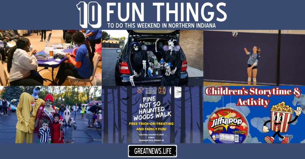 10 Fun Things To Do in Northern Indiana this weekend, October 15 – October 18