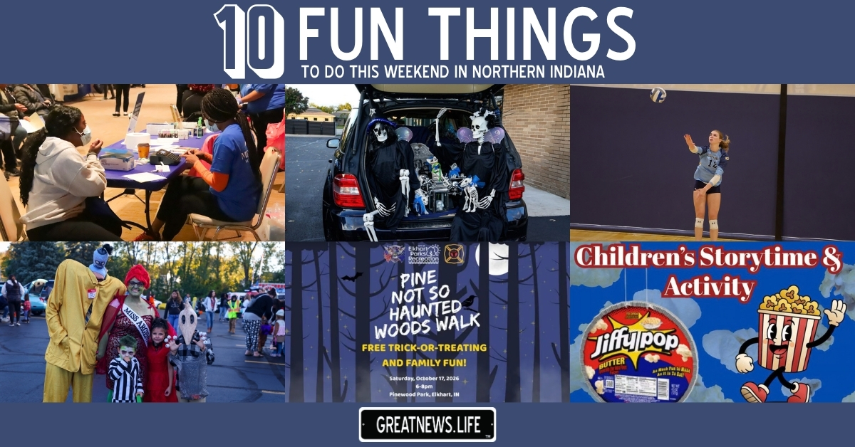 10 Fun Things To Do in Northern Indiana this weekend, October 15 – October 18