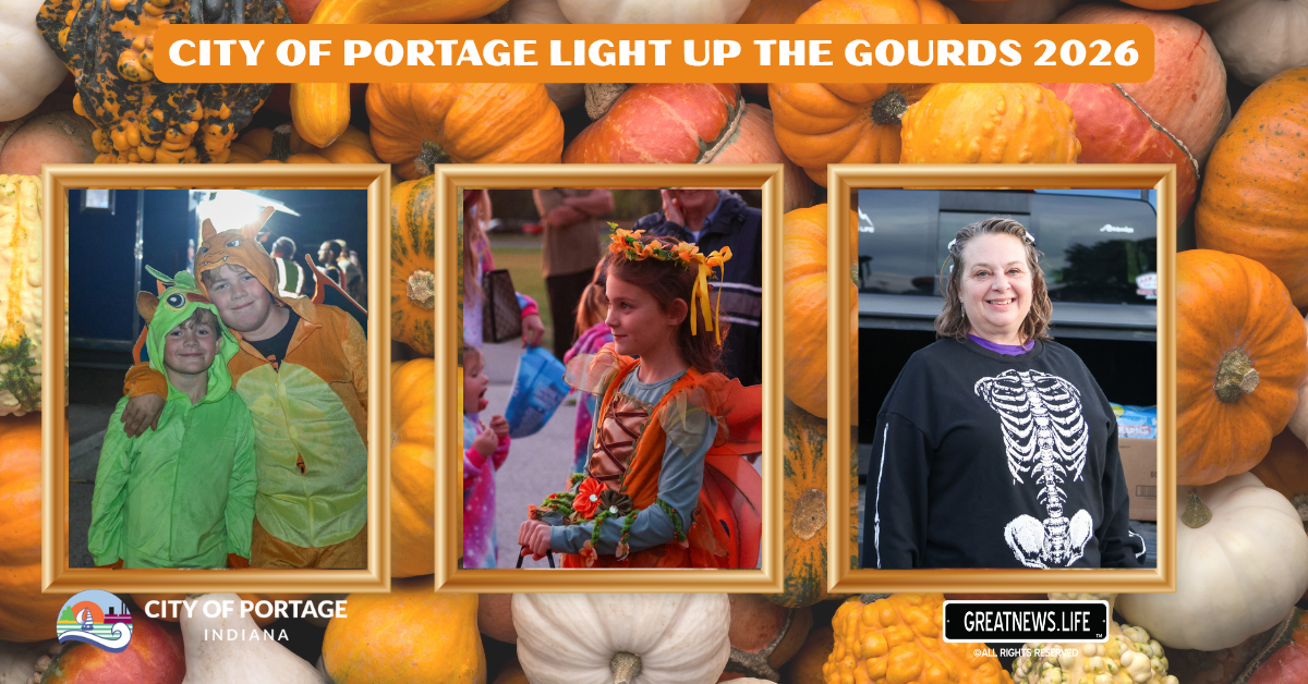 The City of Portage spreads Halloween festivity and provides free entertainment for families with seventh annual Light Up the Gourds Event