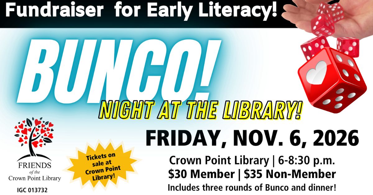 Friends of the Crown Point Community Library Bring Back Bunco Night Fundraiser
