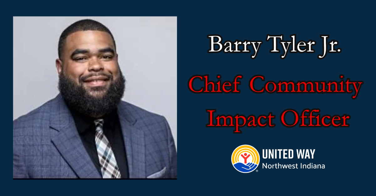United Way Northwest Indiana Names Barry Tyler Jr. Chief Community Impact Officer