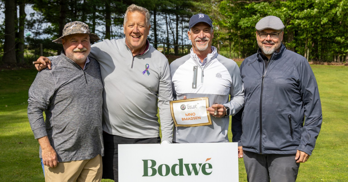 POKAGON BAND DONATES MORE THAN $24,000 FROM ITS ANNUAL VETERANS MEMORIAL GOLF TOURNAMENT