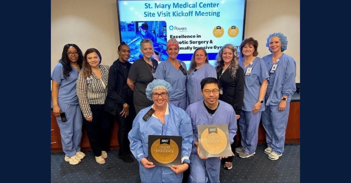 St. Mary Medical Center achieves reaccreditation from Surgical Review Corporation for excellence in robotic and minimally invasive surgery