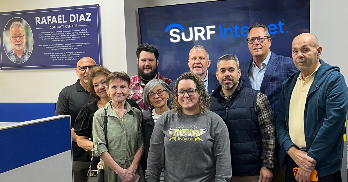 Surf Internet Honors Ralph Diaz by Naming La Porte Contact Center in His Memory