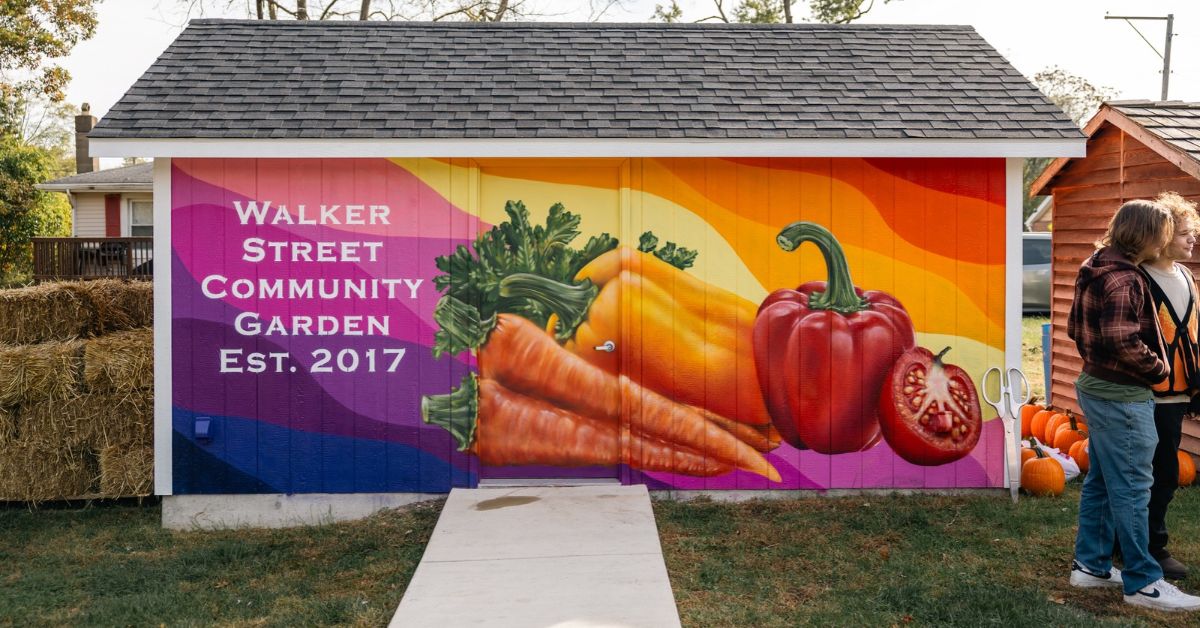 City Unveils Mural at Walker Street Park Community Garden Harvest Festival