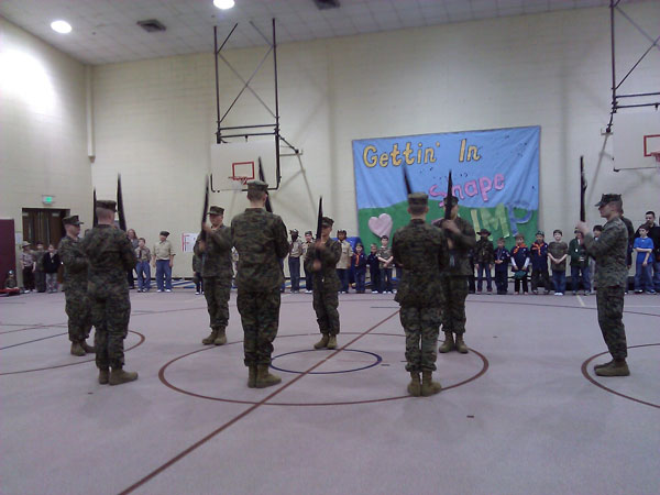 Cub Scout Pack 924’s Blue & Gold Banuqet Celebrates Armed Forces