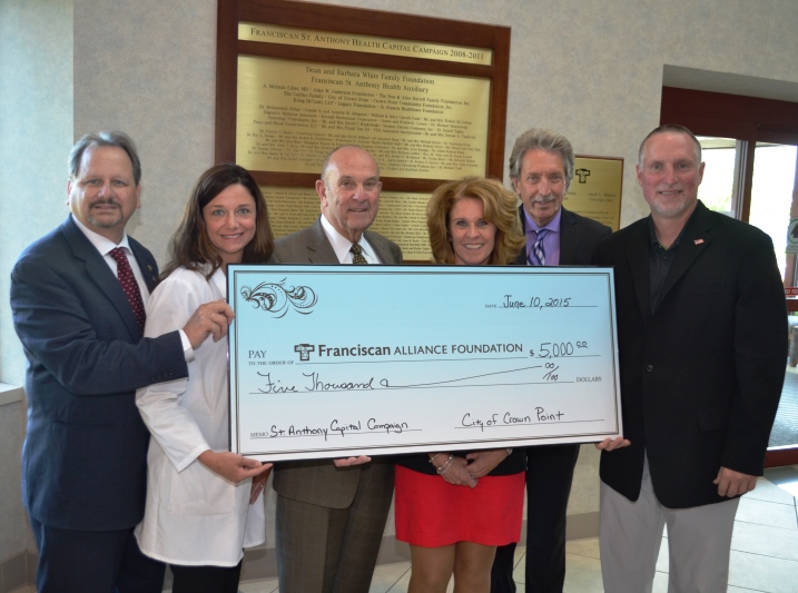 City of Crown Point Donates $25,000 to Benefit Hospital Capital Campaign