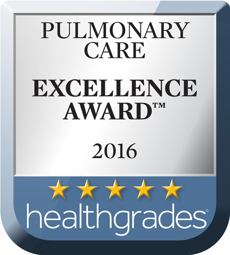 St. Mary Medical Center Recognized as Top 10% in Nation  for Pulmonary Care by Healthgrades