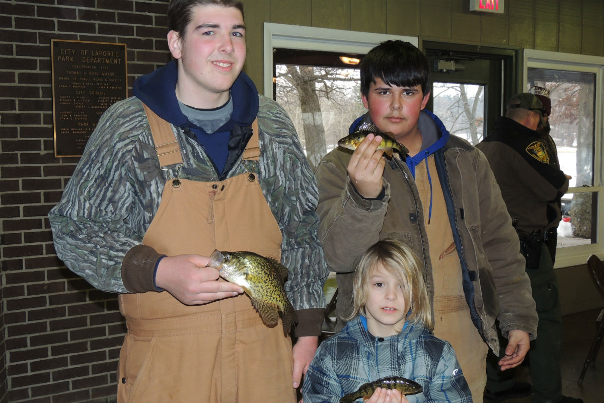ice fishing at laporte's winterfest 2