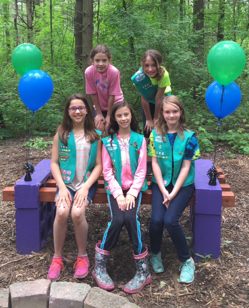 Junior Girl Scouts Complete 2016 Bronze Award Project