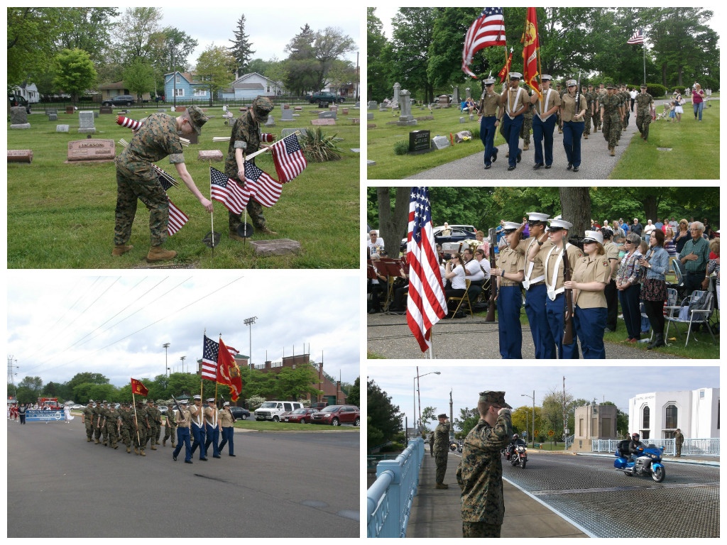 Michigan City High School MCJROTC Honors Fallen Heroes on Memorial Day 2015