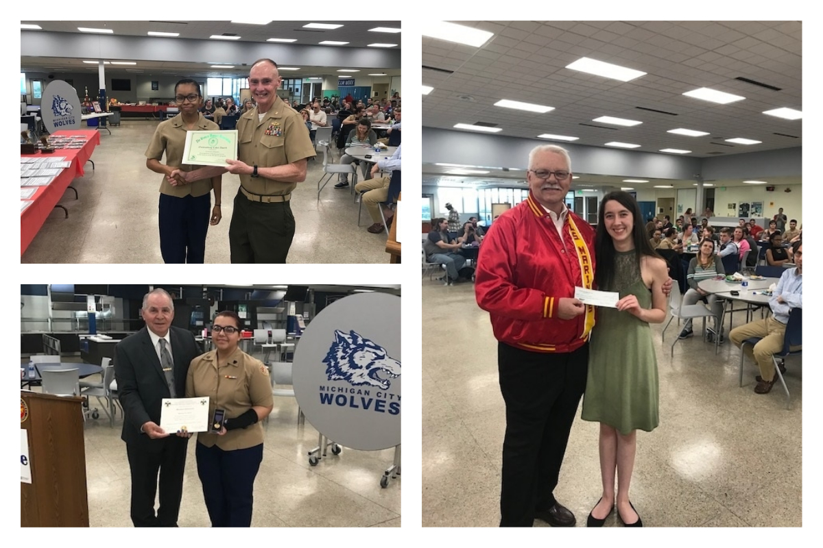 Michigan City High School MCJROTC Conducts 2019 Awards Ceremony