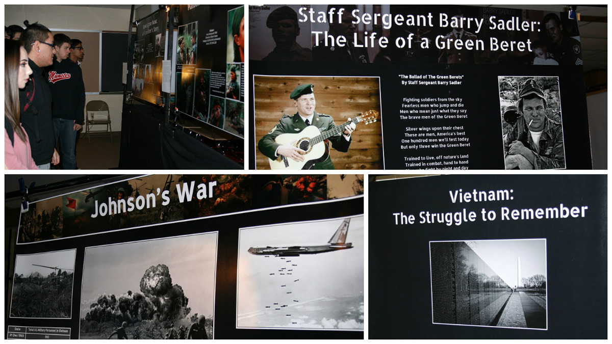 Traveling Vietnam War Exhibit Makes its Way to Munster High School