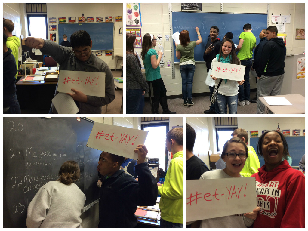 Portage High School Spanish 3 and 4 Classes Introduce #et-YAY