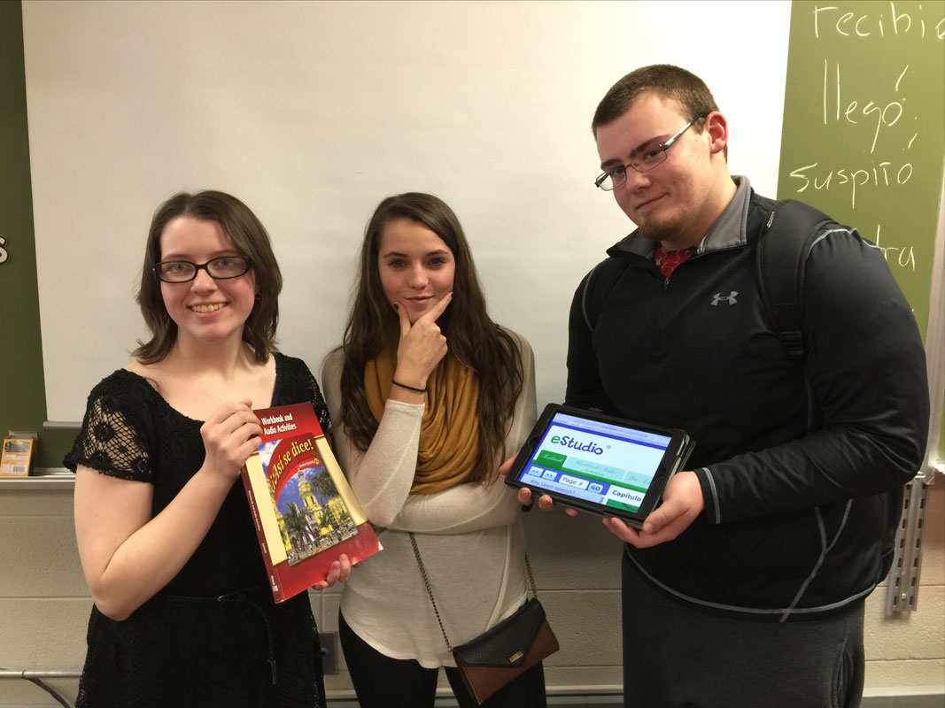 PHS Spanish Students Working to Go Paperless