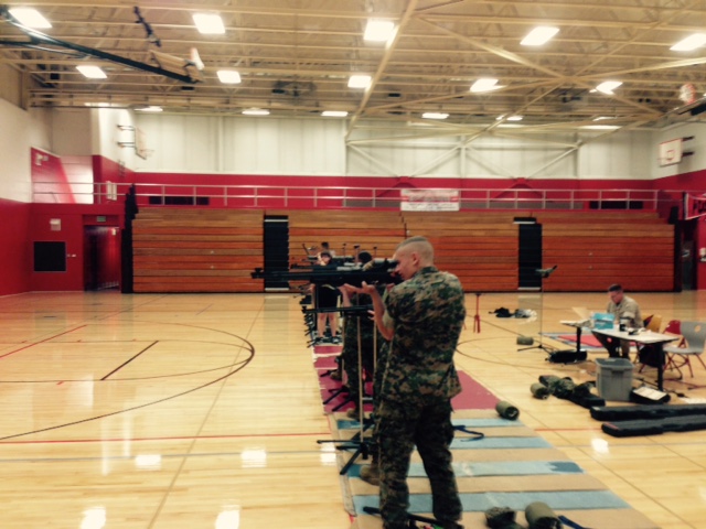 Portage High School MCJROTC Host Michigan City MCJROTC in an Air Rifle Contest