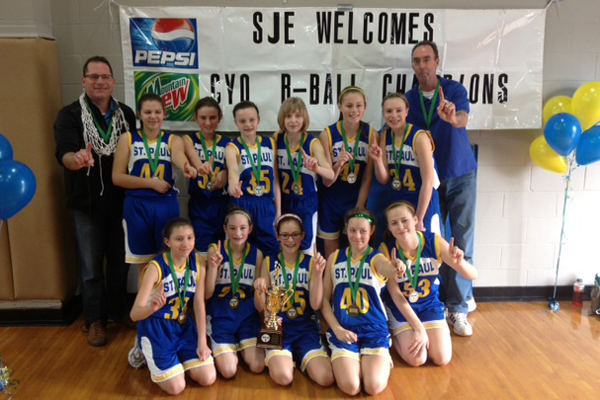 St. Paul 6th Grade Girls Take Home CYO Championship