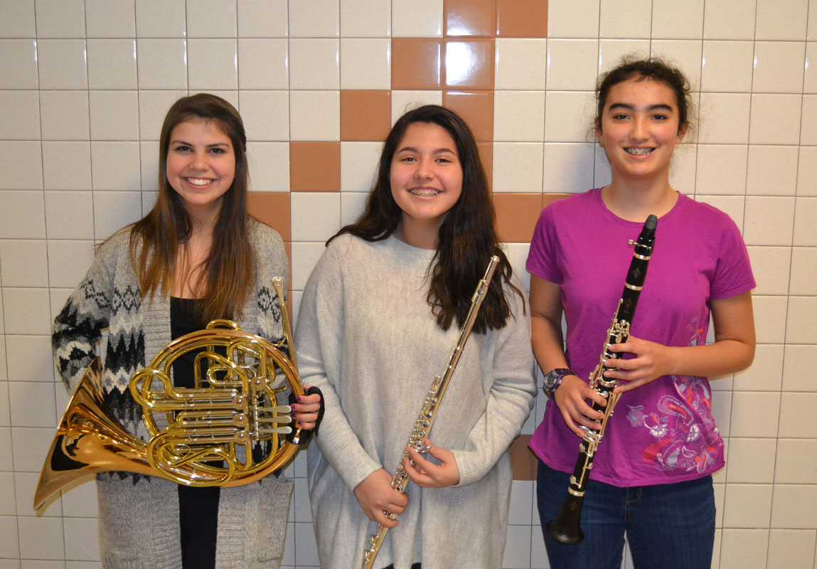 Three Band Students Represent Chesterton Middle School at Indiana Jr. All-State Band