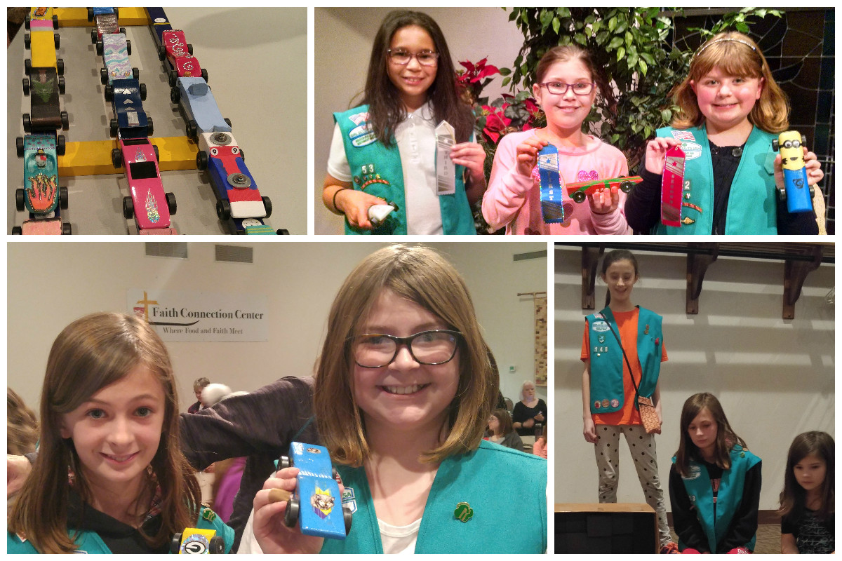 Junior Girl Scouts Hold 2nd Annual Pinewood Derby Event