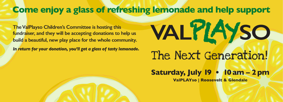 ValPLAYso Children’s Committee to Host Lemonade Fundraiser