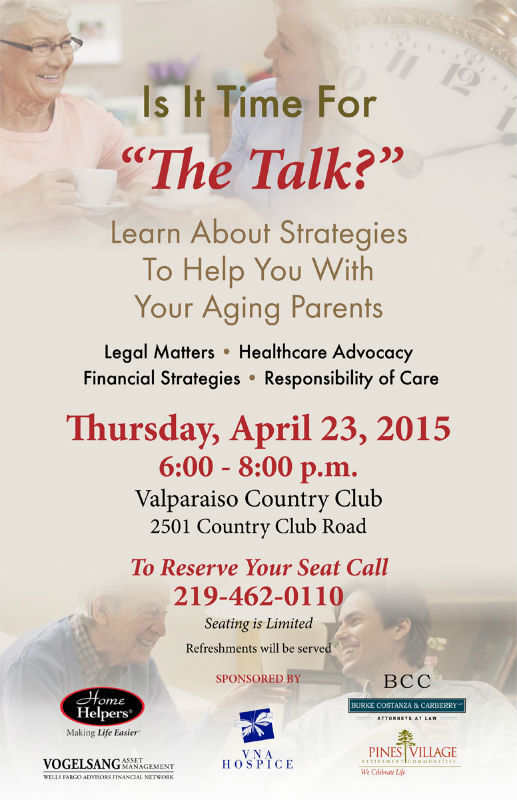 Vogelsang Asset Management To Host “Your Aging Parents; The Talk” Event