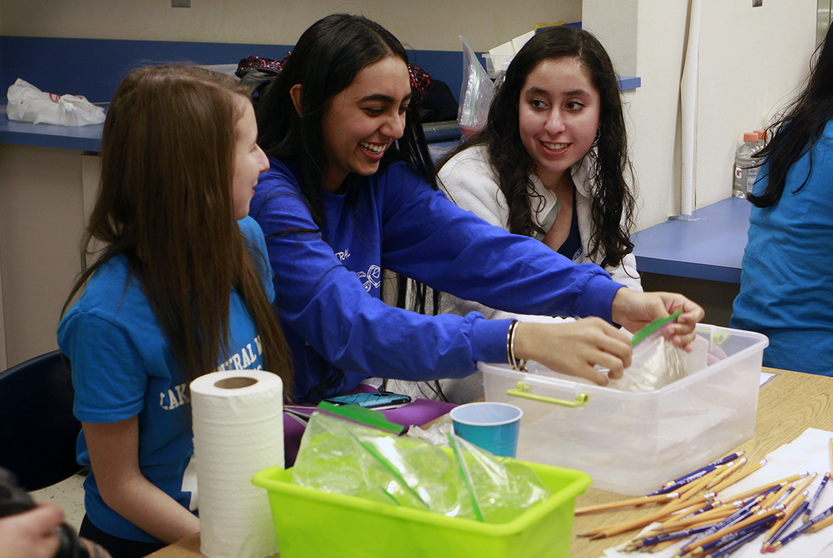 WISE Club Meets with Middle Schoolers